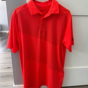 Under Armour Men's Vibrant Red Polo